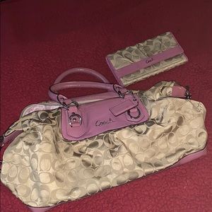 Pink Patent Leather Coach Purse